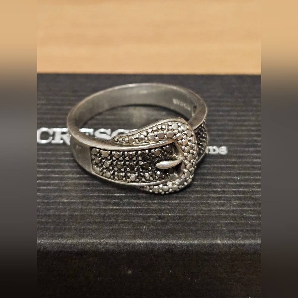 Amazing Sterling silver 925 Belt Ring size 9.5-10